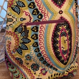 Spartina drawstring vinyl lined bag